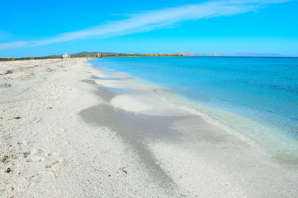 Blue sea and white sand — Stock Photo, Image