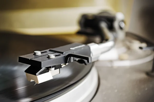 Record player stylus close up — Stock Photo, Image