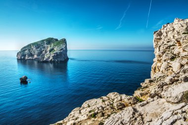 Capo Caccia gördün Foradada Adası