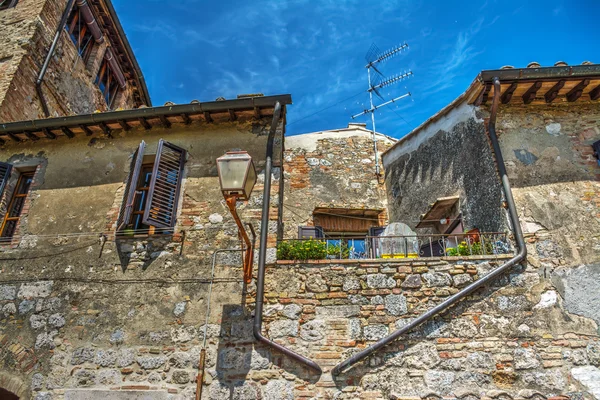 Malebném koutu v San Gimignano — Stock fotografie