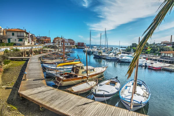 Small harbor in Stintino — Stock Photo, Image