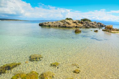 kayalar ve Alghero'da temiz su