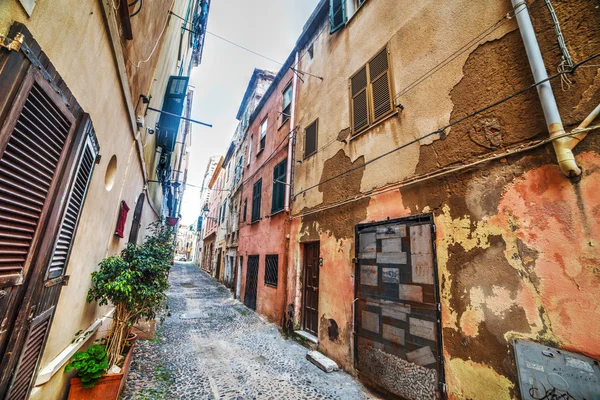 Old street in Alghero — Stock Photo, Image