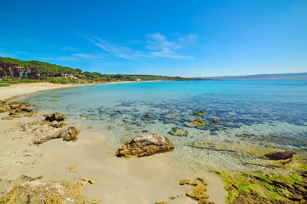 Tiszta víz Le Bombarde Beach — Stock Fotó