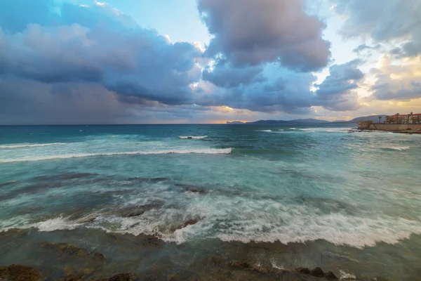 Dramatic sky over Alghero — Stock Photo, Image