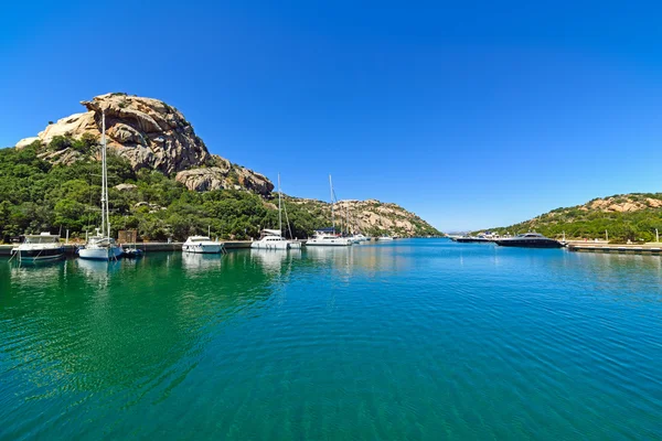 Poltu Quatu harbor in the springtime — Stock Photo, Image