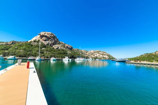 Port Poltu Quatu Sous Ciel Dégagé Sardaigne — Photo