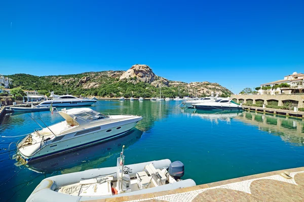 Luxury Boats Poltu Quatu Sardinia — Stock Photo, Image