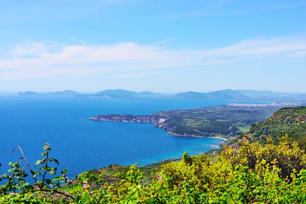 Sardenha costa oeste vista de cima — Fotografia de Stock