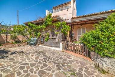 İtalya rustik bahçede