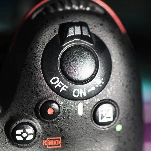 Camera shutter button close up — Stock Photo, Image