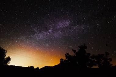 Sardinia içinde yıldızlı gece