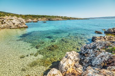 Alghero'da küçük koy