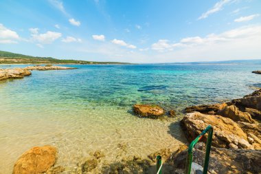 Alghero'da küçük koy,