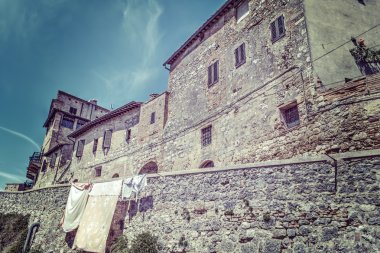 San Gimignano rustik köşede HDR