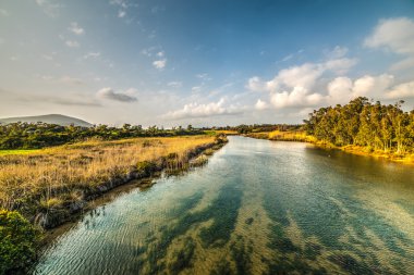 Rio Barca batımında mavi gökyüzü altında