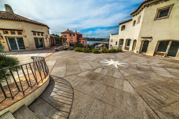 Small buildings in Porto Cervo — Stock Photo, Image