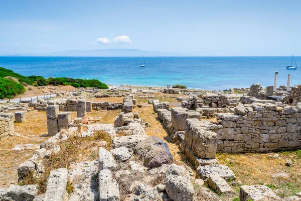 サロス島の海による考古学的遺跡 サルデーニャ イタリア — ストック写真