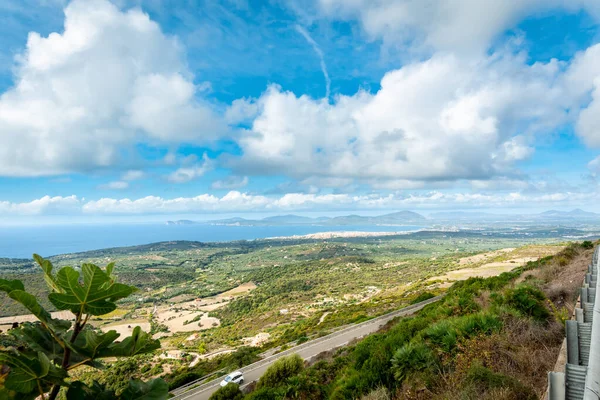 Wolkenlucht Boven Kust Van Alghero Herfst Sardinië Italië — Stockfoto
