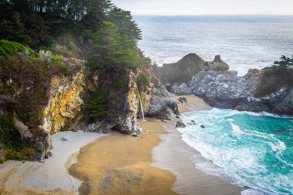 Beroemde Mcway Valt Big Sur Park Central California Verenigde Staten — Stockfoto