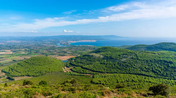 Krajobraz Wybrzeża Alghero Wiosną Sardynia — Zdjęcie stockowe