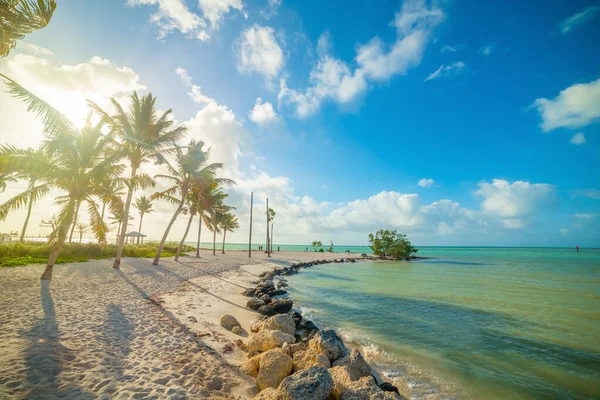 Amanecer Hermosa Playa Sombrero Marathon Key Florida Estados Unidos — Foto de Stock