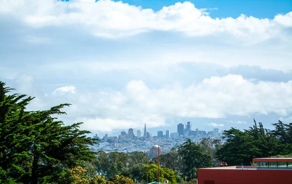 San Francisco Cityscape Clousy Sky California Usa — Foto Stock