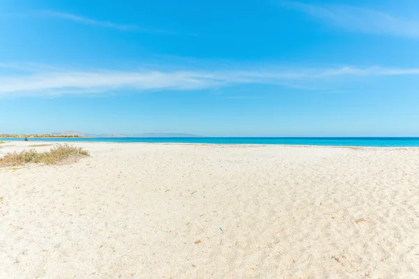 White Sand Saline Beach Stintino Sardinia Italy — 스톡 사진