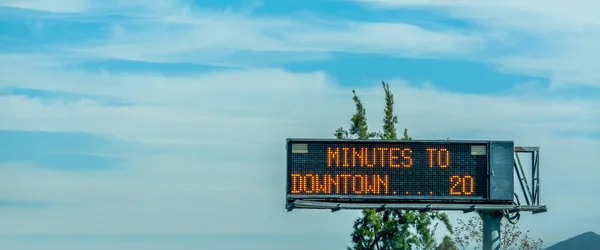 Minutos Junta Del Centro Una Autopista Los Ángeles California Estados —  Fotos de Stock