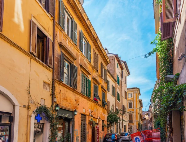 Ρώμη Ita Οκτωβρίου 2017 Στενή Οδός Στη Γειτονιά Trastevere Μια — Φωτογραφία Αρχείου