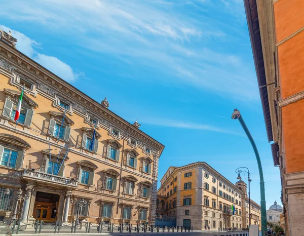 Cielo Azul Sobre Palazzo Madama Sede Del Senado Italiano Roma — Foto de Stock