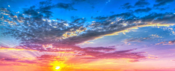 HDR sunset — Stockfoto