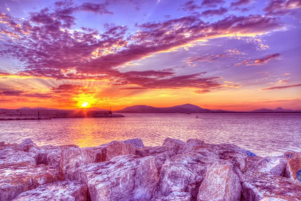 Purple sunset — Stock Photo, Image