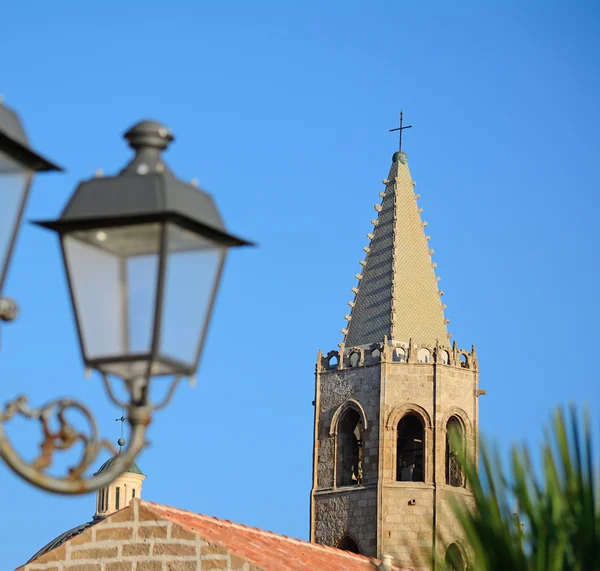 Lantaarnpaal in Alghero — Stockfoto