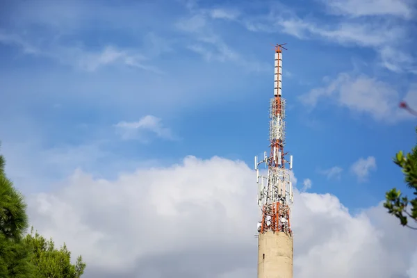 Antenne onder wolken — Stockfoto