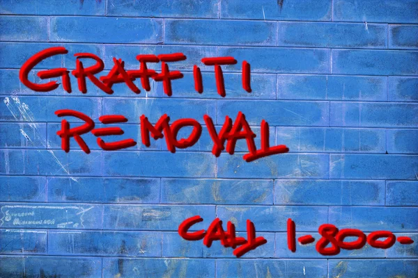 Grafiti kaldırma — Stok fotoğraf