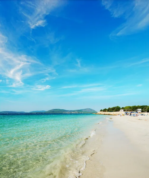 Nubes sobre la playa — Foto de Stock