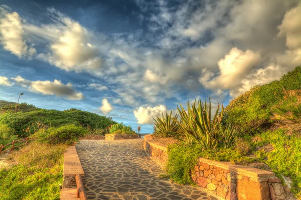 Passerella al tramonto — Foto Stock