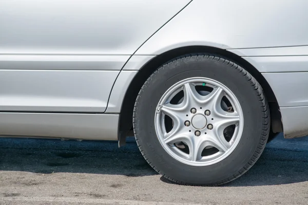 Close up of an alloy wheel — Stock Photo, Image