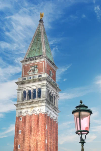 San Marco steeple under a cloudy sky — Stock Photo, Image