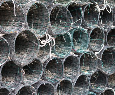 Balık net yığını