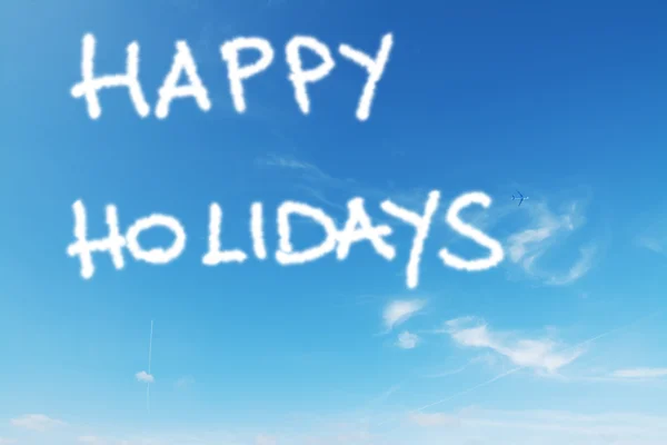 Happy holidays in the sky — Stock Photo, Image