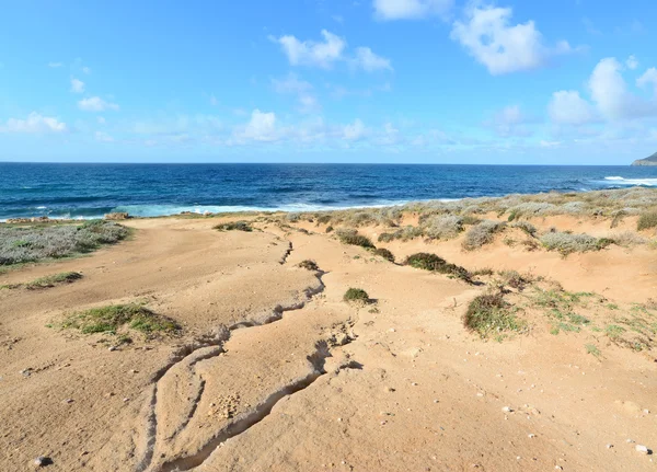 Argentiera shoreline on a clear day — Stock Photo, Image