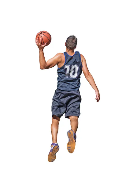 Basketballspieler auf weiß — Stockfoto