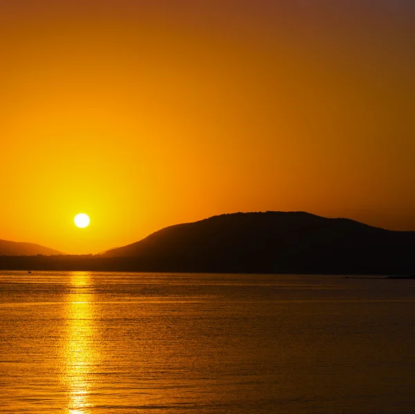 Alghero'da doğal günbatımı — Stok fotoğraf