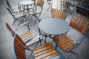 metal Restoran masa ve sandalyeler