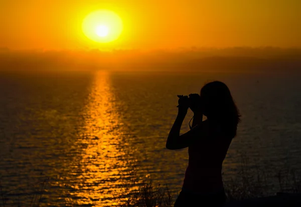 Fotógrafo à beira-mar — Fotografia de Stock