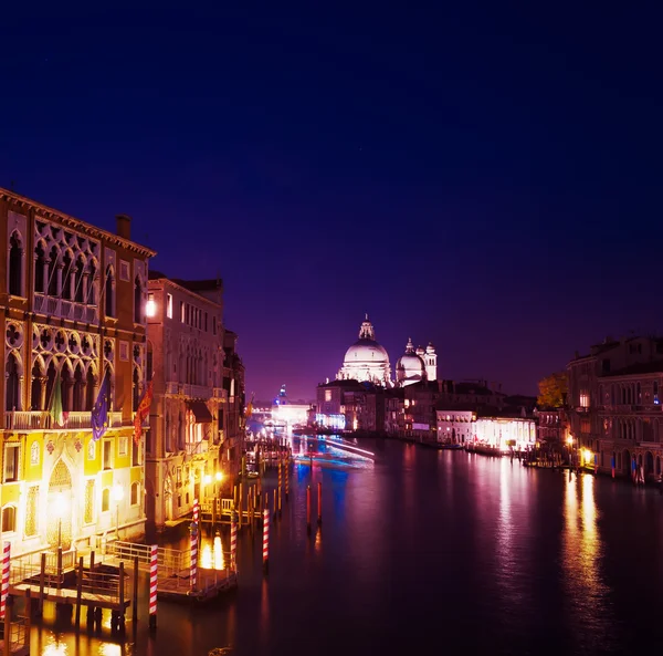 Canal Grande in una notte limpida — Foto Stock