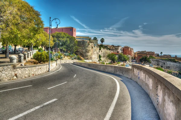 Cagliari dolambaçlı yol — Stok fotoğraf