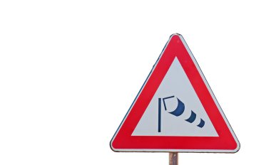 Rüzgar çorap tabelada beyaz